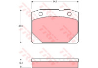 Brake Pad Set, disc brake COTEC GDB140 TRW