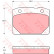 Brake Pad Set, disc brake COTEC GDB140 TRW
