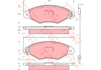 Brake Pad Set, disc brake COTEC GDB1402 TRW