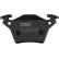Brake Pad Set, disc brake COTEC GDB1408 TRW, Thumbnail 6