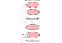 Brake Pad Set, disc brake COTEC GDB1424 TRW