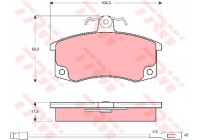 Brake Pad Set, disc brake COTEC GDB1446 TRW