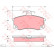 Brake Pad Set, disc brake COTEC GDB1446 TRW