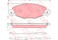 Brake Pad Set, disc brake COTEC GDB1449 TRW