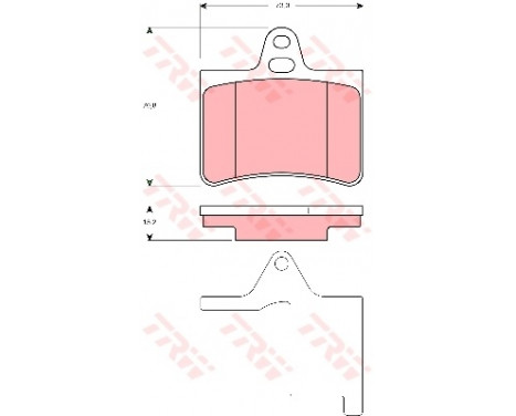 Brake Pad Set, disc brake COTEC GDB1450 TRW