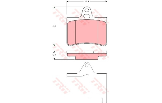 Brake Pad Set, disc brake COTEC GDB1450 TRW