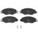 Brake Pad Set, disc brake COTEC GDB1461 TRW, Thumbnail 4