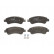 Brake Pad Set, disc brake COTEC GDB1463 TRW