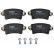 Brake Pad Set, disc brake COTEC GDB1470 TRW, Thumbnail 4