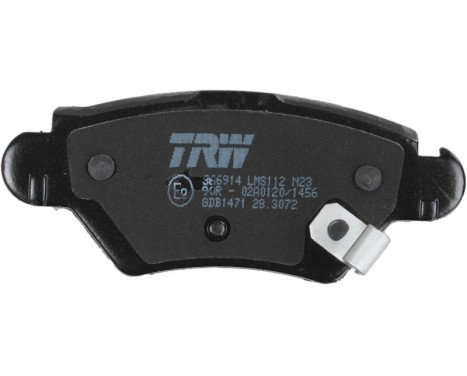 Brake Pad Set, disc brake COTEC GDB1471 TRW, Image 7