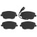 Brake Pad Set, disc brake COTEC GDB1472 TRW, Thumbnail 4