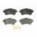 Brake Pad Set, disc brake COTEC GDB1473 TRW