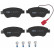 Brake Pad Set, disc brake COTEC GDB1482 TRW, Thumbnail 4