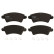 Brake Pad Set, disc brake COTEC GDB1501 TRW