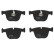 Brake Pad Set, disc brake COTEC GDB1502 TRW, Thumbnail 4