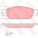 Brake Pad Set, disc brake COTEC GDB1510 TRW