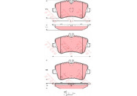 Brake Pad Set, disc brake COTEC GDB1514 TRW