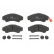 Brake Pad Set, disc brake COTEC GDB1518 TRW