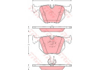 Brake Pad Set, disc brake COTEC GDB1527 TRW