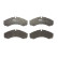 Brake Pad Set, disc brake COTEC GDB1534 TRW