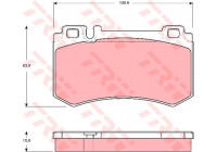 Brake Pad Set, disc brake COTEC GDB1544 TRW