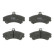 Brake Pad Set, disc brake COTEC GDB1584 TRW