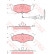 Brake Pad Set, disc brake COTEC GDB1586 TRW