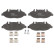 Brake Pad Set, disc brake COTEC GDB1600 TRW