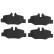 Brake Pad Set, disc brake COTEC GDB1601 TRW, Thumbnail 4