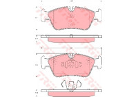 Brake Pad Set, disc brake COTEC GDB1625 TRW