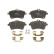 Brake Pad Set, disc brake COTEC GDB1628 TRW