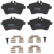 Brake Pad Set, disc brake COTEC GDB1629 TRW, Thumbnail 4