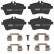 Brake Pad Set, disc brake COTEC GDB1630 TRW, Thumbnail 4