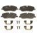 Brake Pad Set, disc brake COTEC GDB1631 TRW, Thumbnail 3