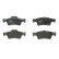 Brake Pad Set, disc brake COTEC GDB1643 TRW