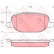 Brake Pad Set, disc brake COTEC GDB1649 TRW