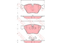 Brake Pad Set, disc brake COTEC GDB1662 TRW