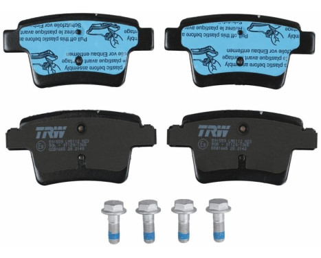 Brake Pad Set, disc brake COTEC GDB1665 TRW, Image 4