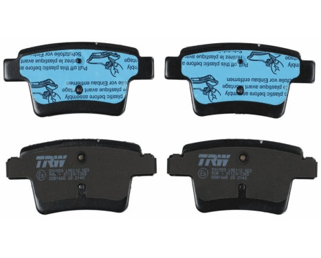 Brake Pad Set, disc brake COTEC GDB1665 TRW, Image 6
