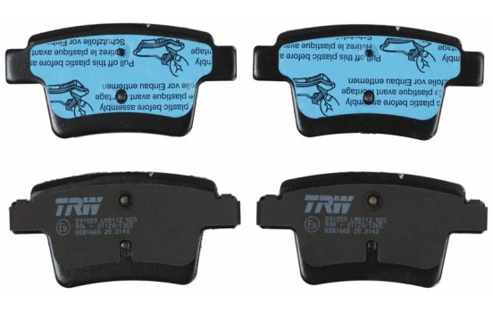 Brake Pad Set, disc brake COTEC GDB1665 TRW, Image 6