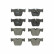 Brake Pad Set, disc brake COTEC GDB1674 TRW