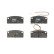 Brake Pad Set, disc brake COTEC GDB1679 TRW
