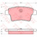 Brake Pad Set, disc brake COTEC GDB1692 TRW