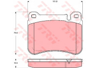 Brake Pad Set, disc brake COTEC GDB1693 TRW