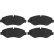 Brake Pad Set, disc brake COTEC GDB1698 TRW, Thumbnail 4