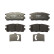 Brake Pad Set, disc brake COTEC GDB1716 TRW