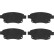 Brake Pad Set, disc brake COTEC GDB1725 TRW, Thumbnail 4