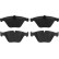 Brake Pad Set, disc brake COTEC GDB1729 TRW, Thumbnail 4