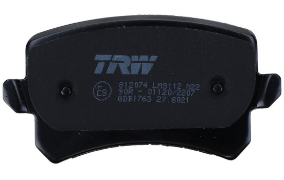 Brake Pad Set, disc brake COTEC GDB1763 TRW, Image 3