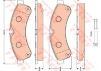 Brake Pad Set, disc brake COTEC GDB1780 TRW